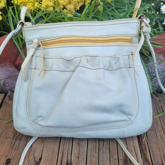 Fossil Vintage SL2083 Crossbody Bag Bone White Leather Western Cottagecore Style - Picture 3 of 12